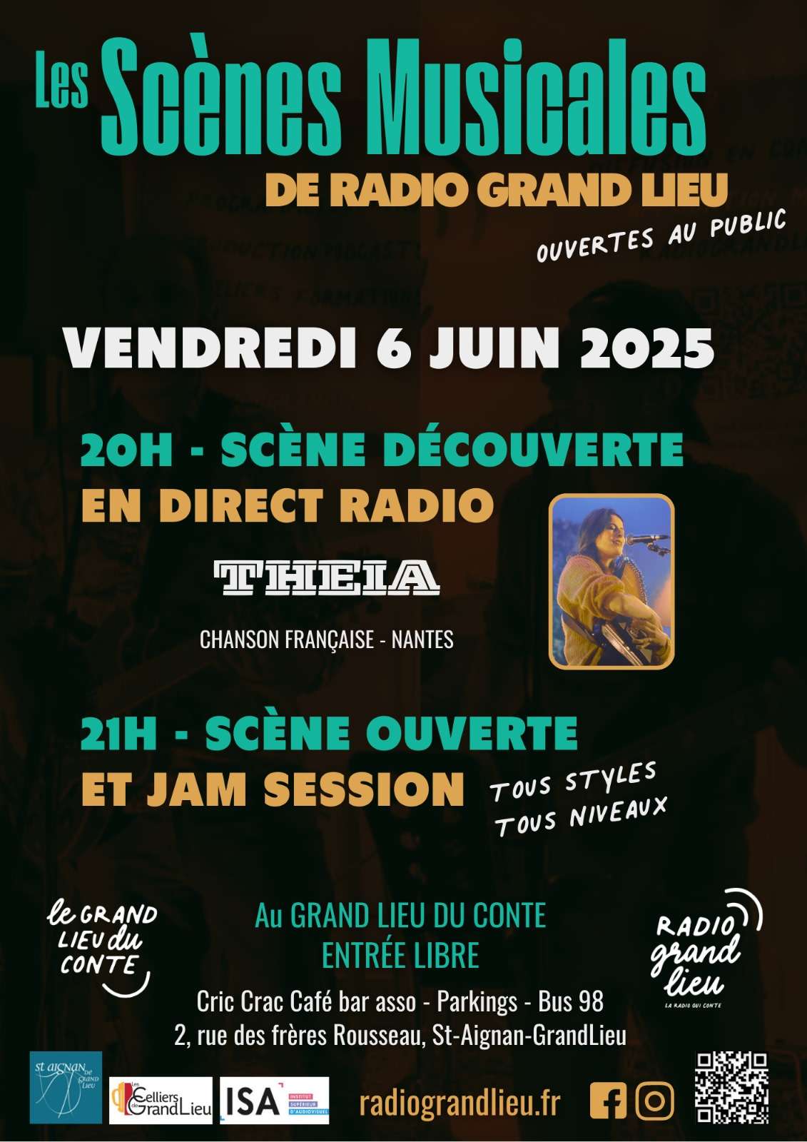 Scène musicale radio grand lieu