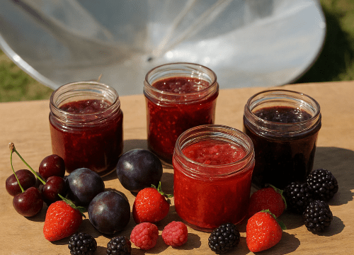 dégustation de confitures cuites au four solaire au Grand Lieu du Conte