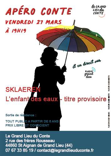 L'enfant des eaux, sortie de résidence de Sklaeren au Grand Lieu du Conte