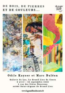 odile kayser et marc buléon au Grand Lieu du Conte affiche exposition