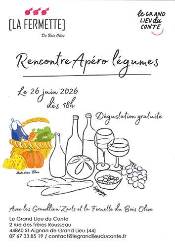 Affiche Apéro Légumes au Grand Lieu du Conte