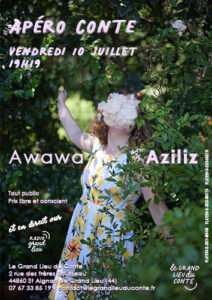 Affiche de l'apéro conte d'Aziliz